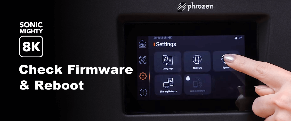 Sonic Mighty 8K : Checking Firmware & How to Reboot