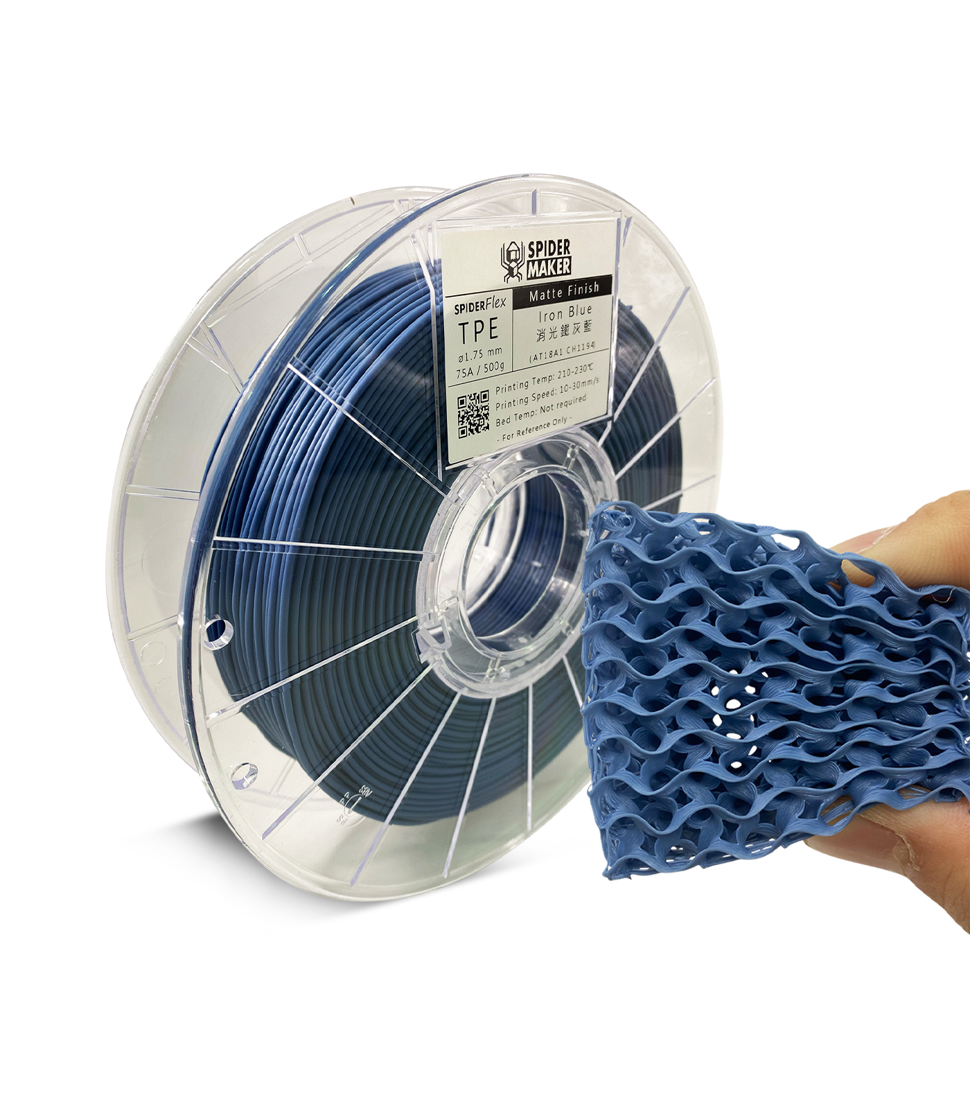 SpiderFlex Flexible TPE 3D Printer Filament