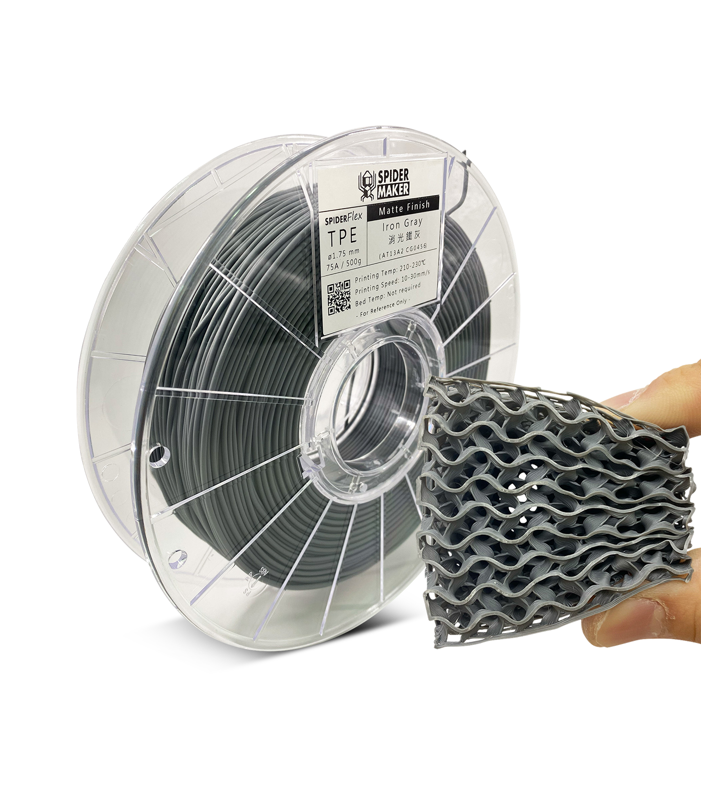 SpiderFlex Flexible TPE 3D Printer Filament