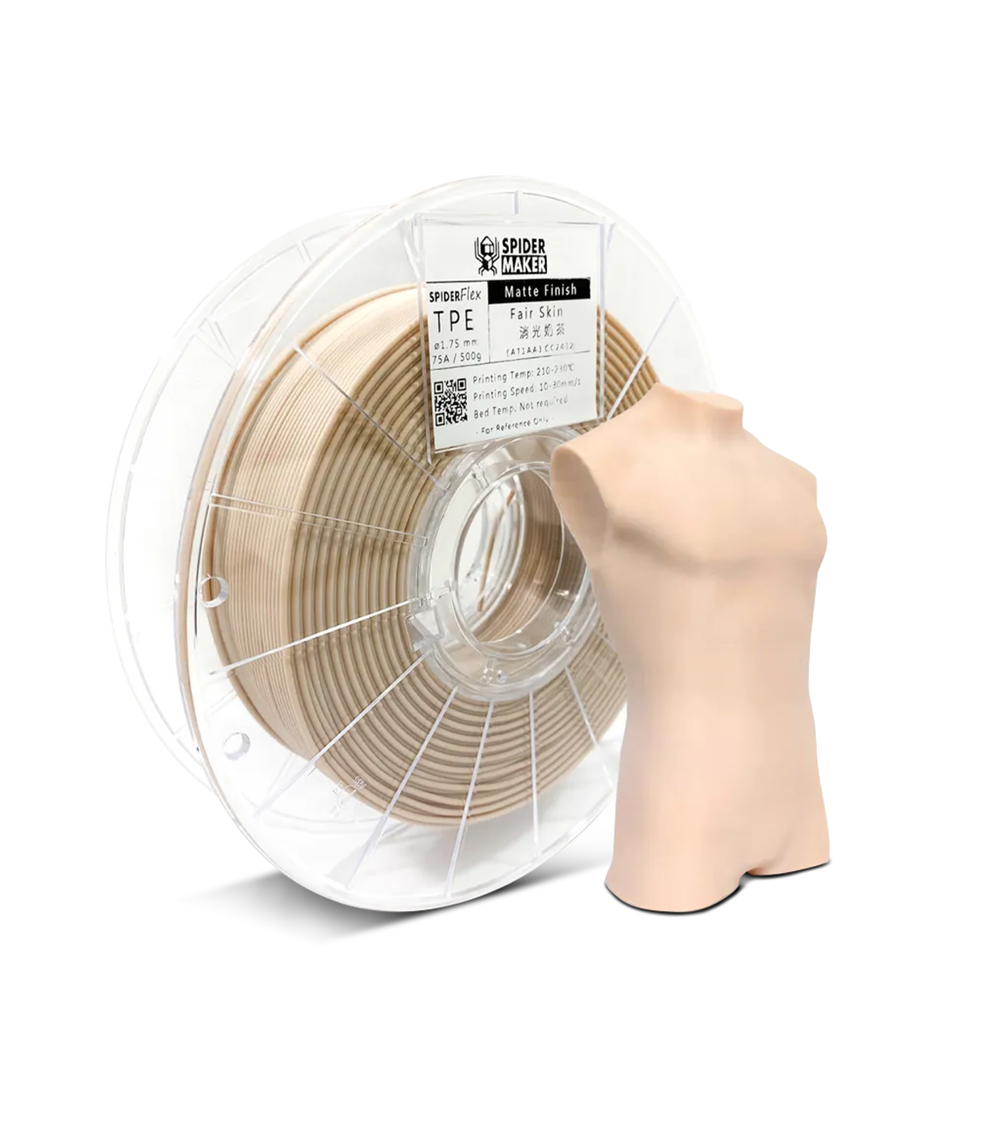 SpiderFlex Flexible TPE 3D Printer Filament